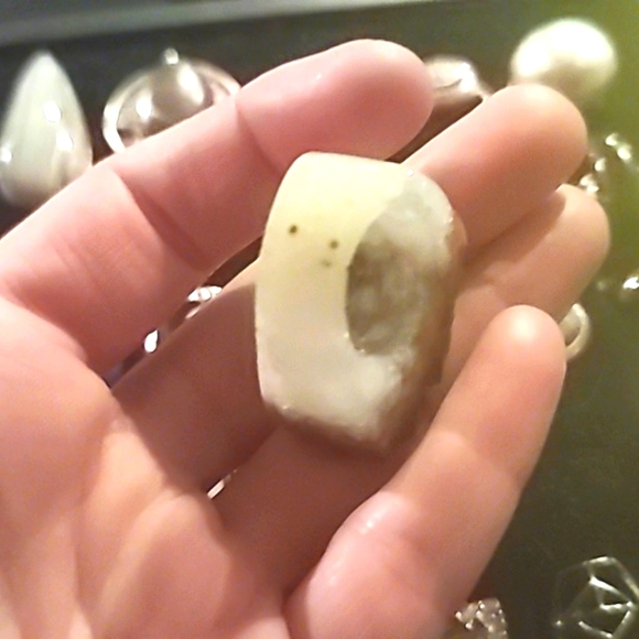 Raw Citrine Game of Thrones Ring of Power 7 OR Signet Black Red Ring Size 7 - Picture 7 of 12